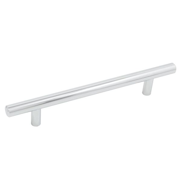 Bar Cabinet Pull, 128 Millimeters, 188mm Overall Length, Polished Chrome by Ston