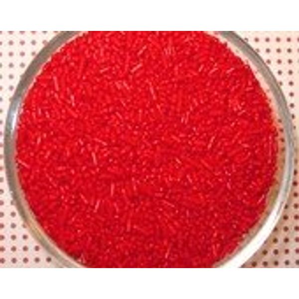 Decorette Sprinkles Jimmies Cake Cupcake Cookie Decorations Red 4 Ounces