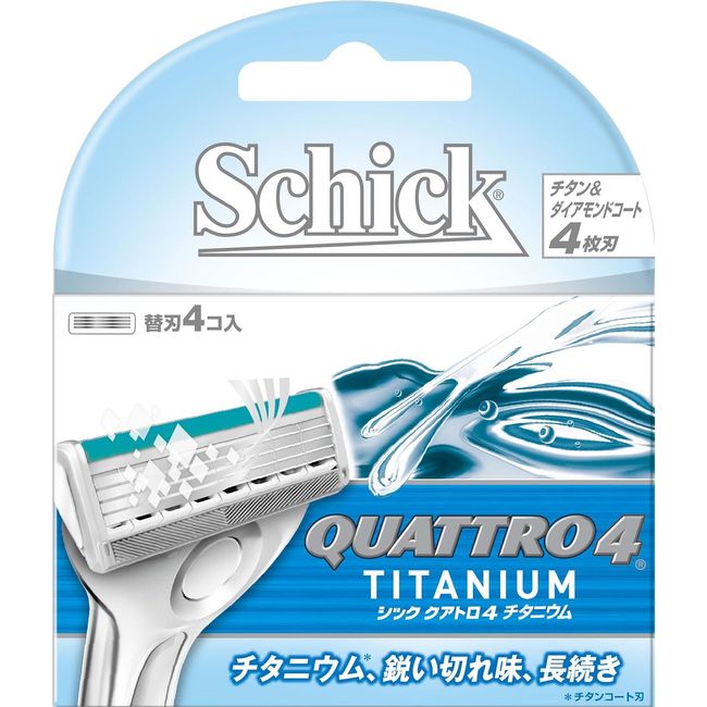 Schick Quattro 4 4-blade titanium spare blade (4 pieces)