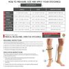Truform Compression 30-40 mmHg Knee High Open Toe Stockings Beige, Small, 2 Count