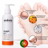 Andreia Foot Callus Magic Gel with Papaya and Peach Extracts - Foot Cream for Cracked Heels and Dry Skin with Salicylic Acid - Best Callus Remover for Heel 200 ml
