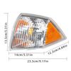Labwork Left Side Marker Parking Turn Signal Corner Light For 07-10 Jeep Compass