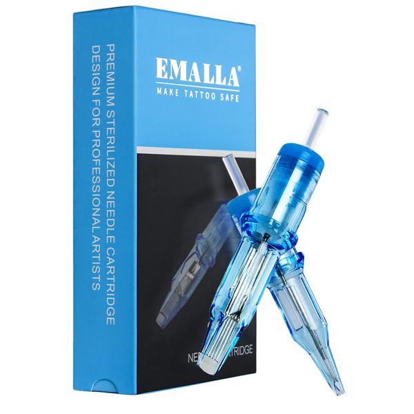 Eliot Tattoo Needles 1203RLL, Pack of 20 Tattoo Cartridge Needles RL Tattoo Round Liner 3RL Tattoo Cartridge Needles
