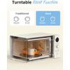COMFEE Retro Ovens, Small 9 Preset Programs, 0.9 Cu.Ft Countertop Compact Microw