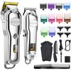 Hatteker Hair Clipper for Men IPX7 Waterproof Cordless Barber Clipper for Hair Cutting Kit with T-Blade Trimmer Beard Trimmer Kids Clipper Professional USB Rechargeable