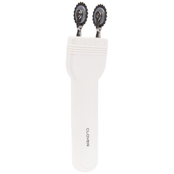 Clover Double Tracing Wheel, White/Silver, 1