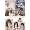 EmGrande DY40A Basic Line Wig, Bob Wig, Natural Face, Full Wig (F, Ash Brown Layer)