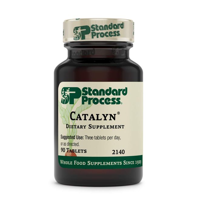 Standard Process Catalyn - Whole Food Foundational Support for General Wellbeing with Vitamin D, Vitamin C, Vitamin A, Thiamine, Riboflavin, Vitamin B6, Magnesium Citrate, and More - 90 Tablets