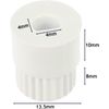 Spares2go Universal Microwave Oven Control Knobs & Adaptors Timer Rotary Switch (Silver/Stainless Steel, Pack of 4)