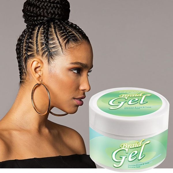 Joyeee Locken Styling Gel, 250ml Braid Twist Gel Edge Kontrolle Gel für lockiges und krauses Haar, Starker Halt & Ohne Rückstände, Tames Frizz & Edges, ideal zum Flechten, Zwirnen, glatte Kanten#1