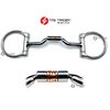 Western Dee Ring Horse Bit with Copper Roller Snaffle (5")