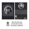 Fiat 21230 Official 3D Sticker Black Logo 58 mm