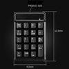 Bewinner Wired Numeric Keypad, 19 Keys Portable Slim Splashproof Waterproof Numeric Keypad for XP/7/8/10/Vista System Laptop Desktop, Mechanical, Default