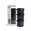 Smartshake Revivie Bottle Shakers, Set of 3, 450 ml, Black
