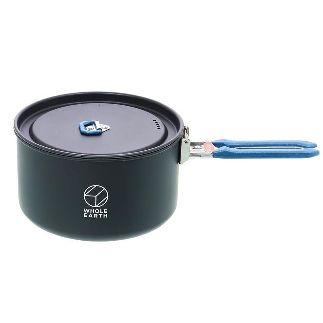 Whole Earth Nomad Pot BK WE23DJ72 Cookware, Aluminum Pot, Kitchen, Outdoor, Camping (Black/FF/Men's, Lady's, Jr)