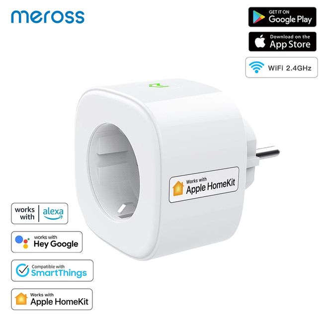 Meross 16A EU Smart Plug Wifi Smart Socket Power Outlet with