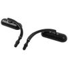 Black Motorcycle Mini Rear View Mirrors For Harley Davidson Softail Custom FXSTC