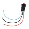 DUESI Motorcycle Hazard Light Switch Double Warning Flasher Emergency Signal w/3 Wires Lock