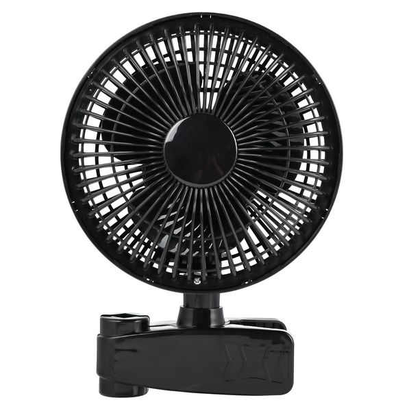 HealSmart Clip Fan, 6-Inch Grow Tent Fan, Monkey Fan, Wall Mount Fan with Adjustable 90° Angles, 15W, 2-Speeds Control, 1 Pack