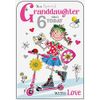 Granddaughter 6th Birthday Card