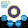 Hero Outer Armor, Fetch Ring Dog Toy, Floats & Squeaks, Purple