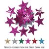 Gold 48 Fabric Glitter 25mm Star Iron-On