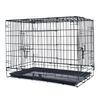 Sunpercy Foldable Pet Cage for Small to Medium Size with Tray