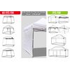 ABCCANOPY Side Panel for 3x3M Straight Leg Gazebo,1 Pack Sidewall Only (White)
