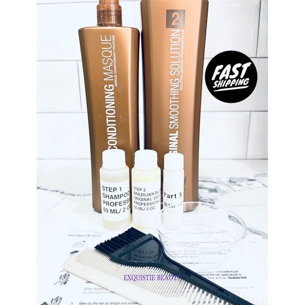 Brazilian Blowout original solution kit 2oz  step 1 2 3 with Easy instruction