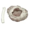 1000 Ct. White Disposable BOUFFANT CAPS Banded Non-Woven Accordion style Bulk