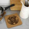 'Cane Corso' Square Cork Trivet/Pot Stand (TR00027522)
