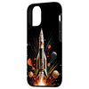 Hülle für iPhone 14 Retro Rocket - Abstrakte Atomic Mid Century Modern