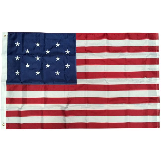 3x5 Ft Nylon Embroidered 15 Stars Spangled Banner American USA Flag