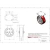 Service Caster Brand Replacement for McMaster Carr Caster 20115T25