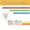 VCE RJ45 Connector Pass Through Cat5E/Cat5 50 Pack, Ethernet RJ45 Plug for Cat5 Cat5e UTP Solid & Stranded Network Cable