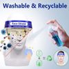 5x Safety Shield Full Face Lab Work Eye Protective Eyewear with Clear Vision US