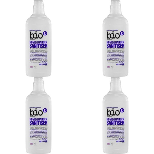 (4 PACK) - Bio-D Home & Garden Sanitiser (Formerly Disinfectant) | 750ml | 4 PACK - SUPER SAVER