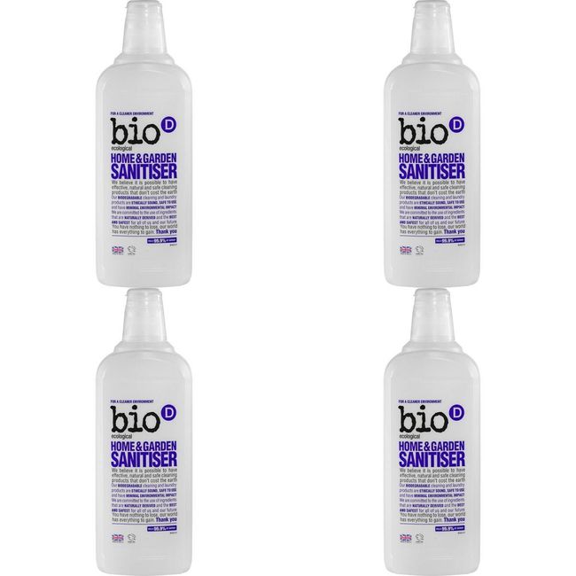 (4 PACK) - Bio-D Home & Garden Sanitiser (Formerly Disinfectant) | 750ml | 4 PACK - SUPER SAVER