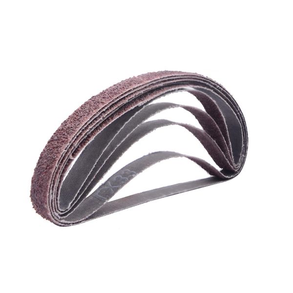 Aluminum Oxide Sanding Belts, 25PCS 13mm x 457mm Sanding Belt 40//80/120/180/320 Assorted Grits Sanding Belt for Belt Sander