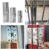 2Pcs Door Hinge,3 Inch Long Stainless Steel Self-Closing Corner Spring Draw Door Hinge,Closing Spring Hinges