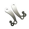 SAMDO Universal Motorcycle Speedometer Bracket Stainless Steel 304 Speedometer Mount (2pcs) with Screw Nuts (1 Pair)