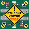 STUDENT DRIVER 4-pack Laminated Removable High Quality Decals FREE SHIPPING