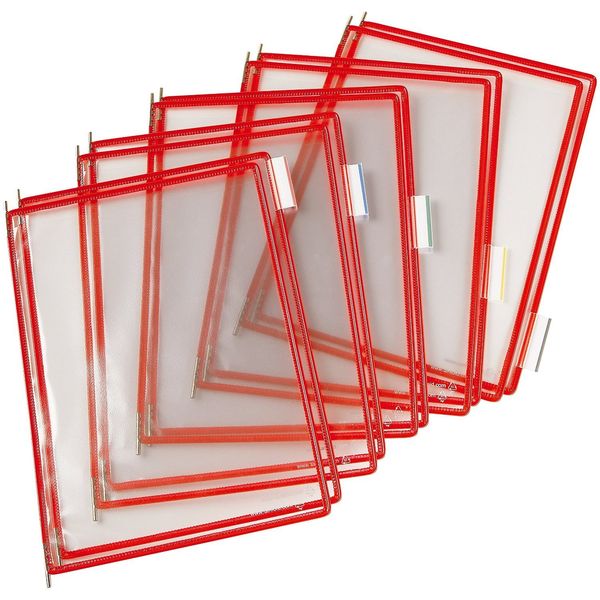 Tarifold A4 Pivoting Pocket - Red (Pack of 10)