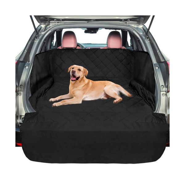 F-color SUV Cargo Liner for Dogs, Large Water Resistant Pet Cargo Cover with ...