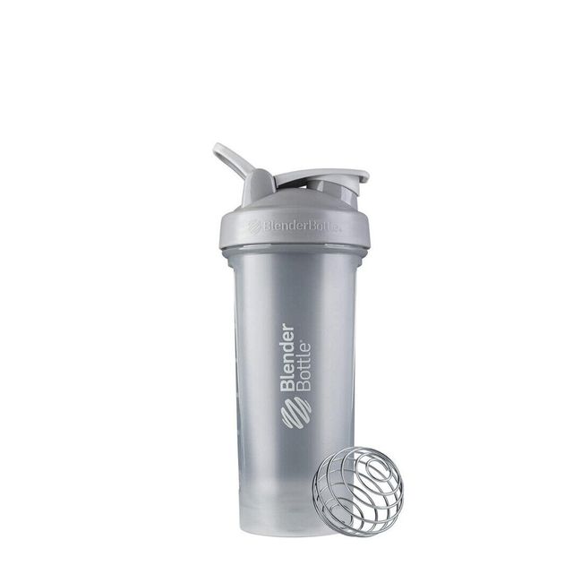 BlenderBottle Classic Shaker Bottle Perfect for Protein Shakes and Pre  Workout, 28-Ounce, Clear/Black/White
