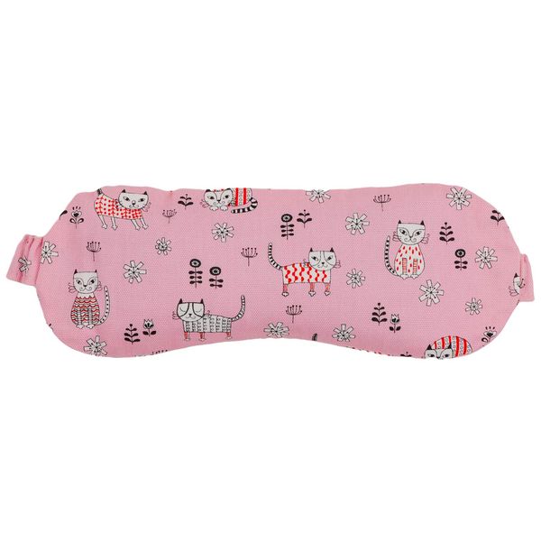 Cozy Company 187402 Eye Mask, Azuki Eye Pillow, Hot Cat, Made in Japan, Pink