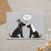 Cocker Spaniel (Black) Wedding or Engagement Card