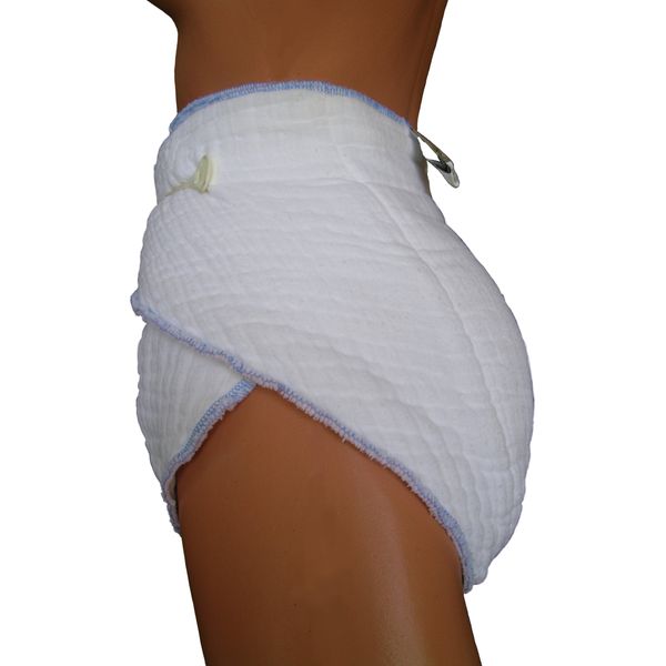 Cotton Birdseye Contour Diaper 4x8x4 - Large