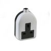 Ex-Pro White 1 Gang (Single) Extension socket without Lead Fitted With UK 13A Plug