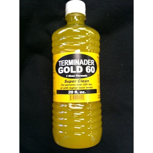 TERMINADER GOLD 60 Detox, One Hour Cleansing Herbal Drink, Tropical Punch, 20 oz